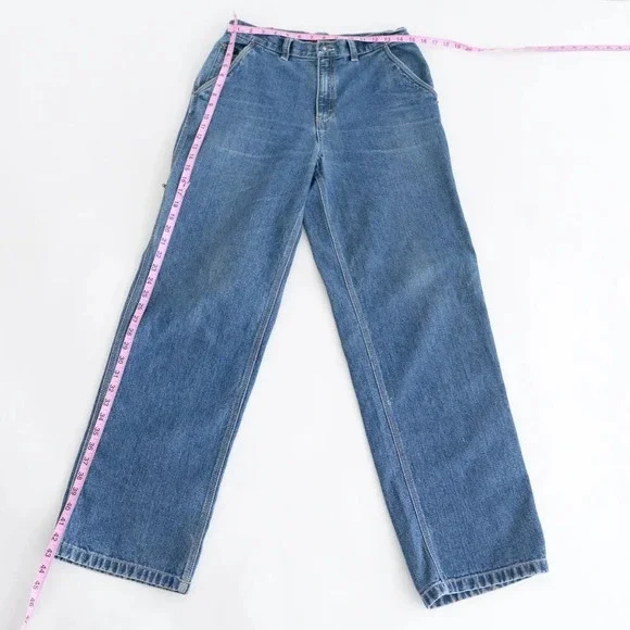 Vintage 91' Nevada Dungaree Carhartt Style Blue  Denim Jeans Size 30x32 - Picture 4 of 15